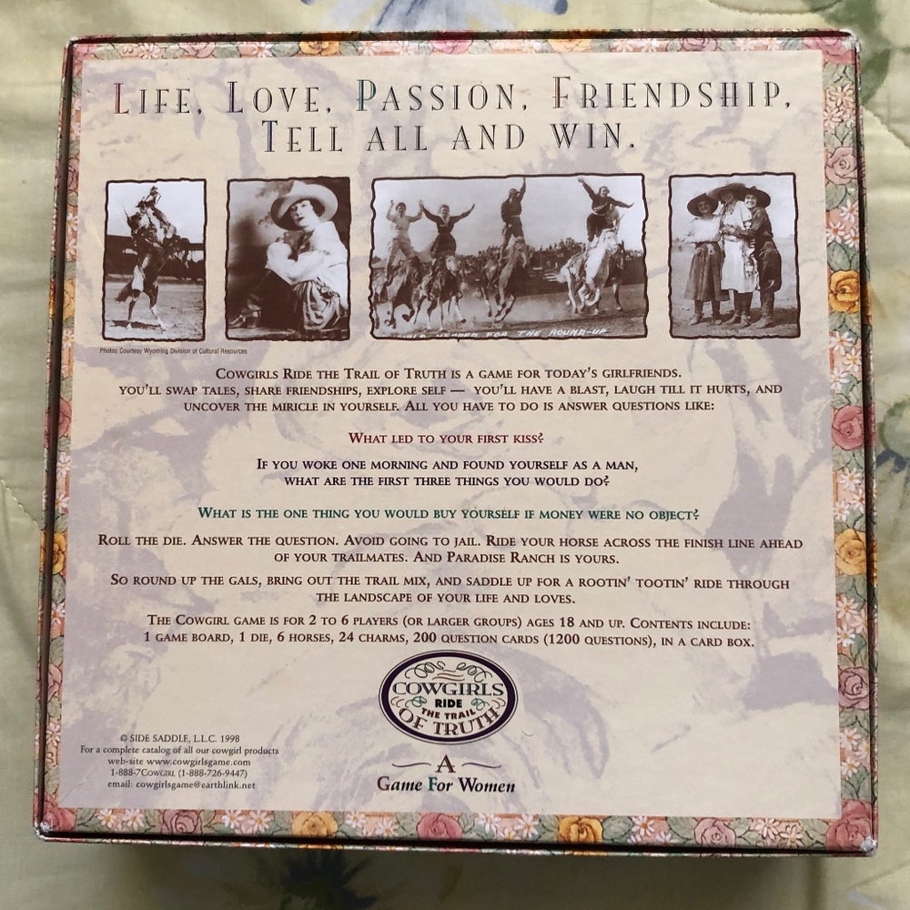 Girlfriends Cowgirls Ride the Trail of Truth Board Game - Picture 6 of 8